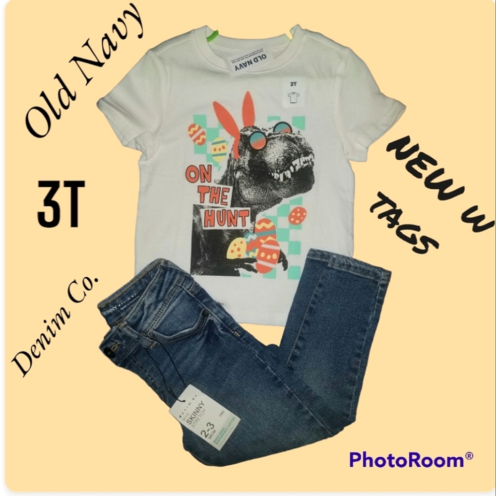 NWT▪︎shirt & jeans old navy & denim co.